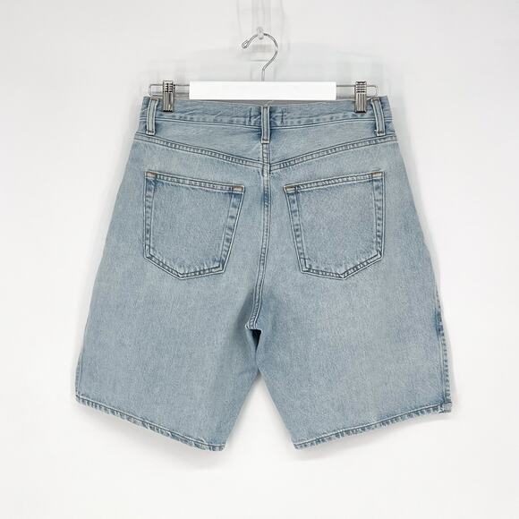 AGOLDE Vida Split Seam Denim Shorts Women’s Size 28 Light Wash Casual - Picture 6 of 6